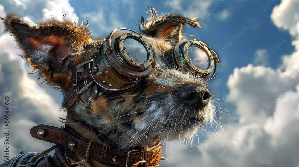 Naklejka premium Steampunk Siberpoo.