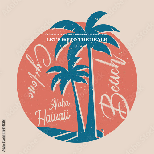 Enjoy the beach, find your soul , Aloha Hawaii beach cyclone is vector tee shirt summer artwork, tropical sunset. surf and beach. vintage beach print. tee graphic design