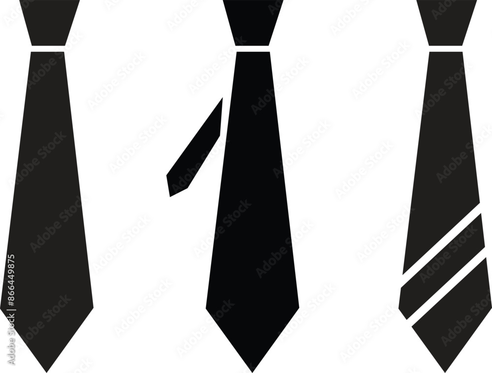 Tie Fill Icons Set. Necktie symbols for your web site design, logo, app. Formal wear clothing for men. Elegant male apparel for business occasions. Accessory for businessman on transparent background. Tie Fill Icons Set. Necktie symbols for your web site design, logo, app. Formal wear clothing for men. Elegant male apparel for business occasions. Accessory for businessman on transparent background.