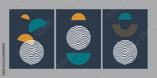 abstract poster for decoration, printable easy to edit for beginner