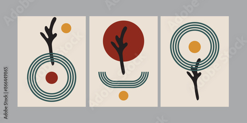 abstract poster for decoration, printable easy to edit for beginner