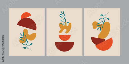 abstract poster for decoration, printable easy to edit for beginner
