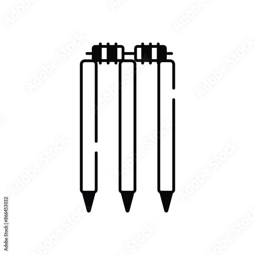 Wicket vector icon