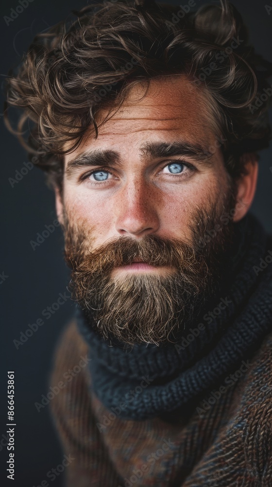 French man with a beard and a casual look French man with a beard and a casual look