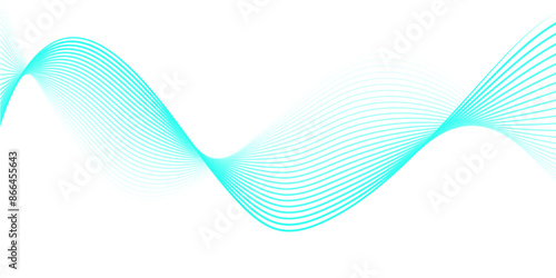 Abstract vector background with  wavy lines