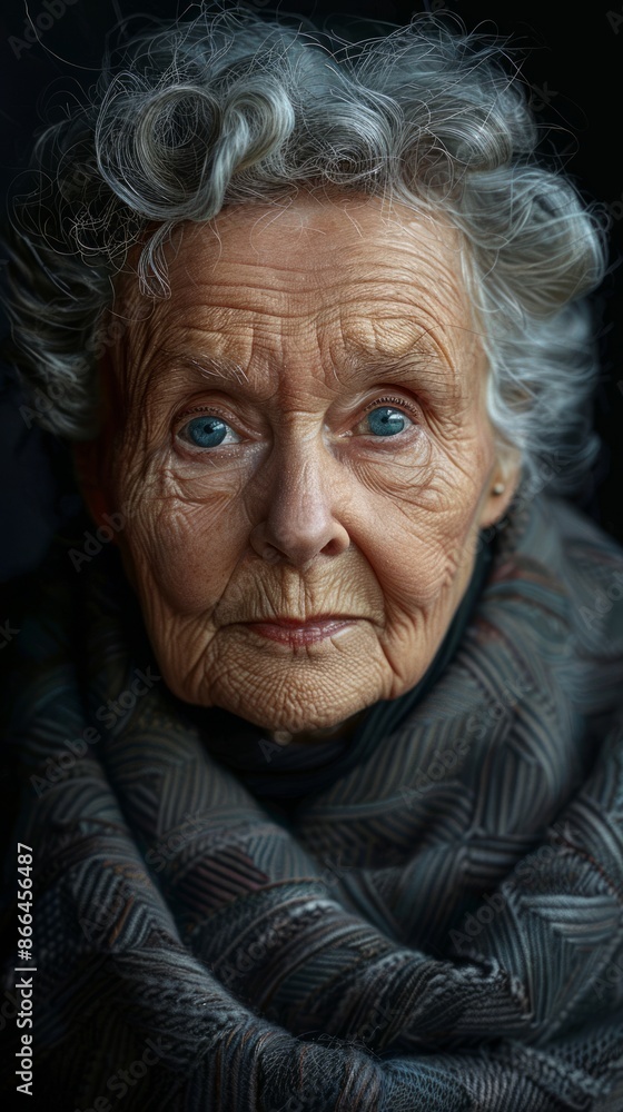 Elderly British woman with a kind face Elderly British woman with a kind face