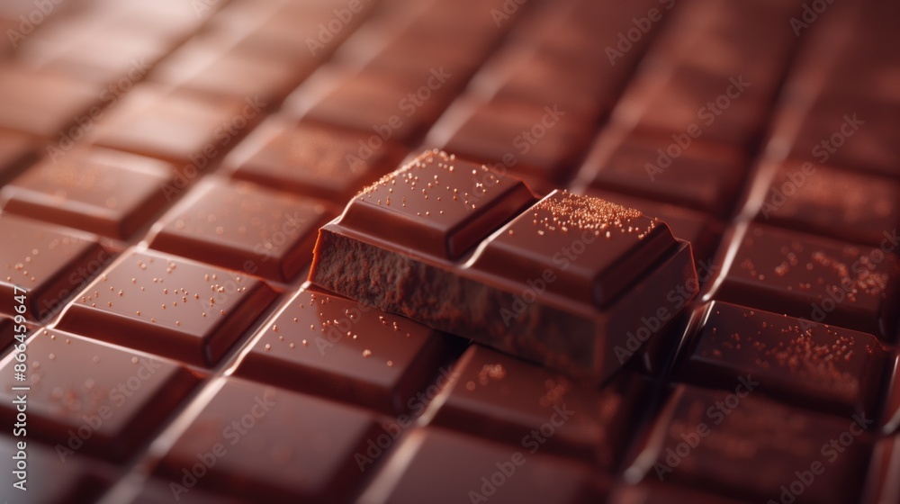 Closeup dark chocolate bar background Closeup dark chocolate bar background