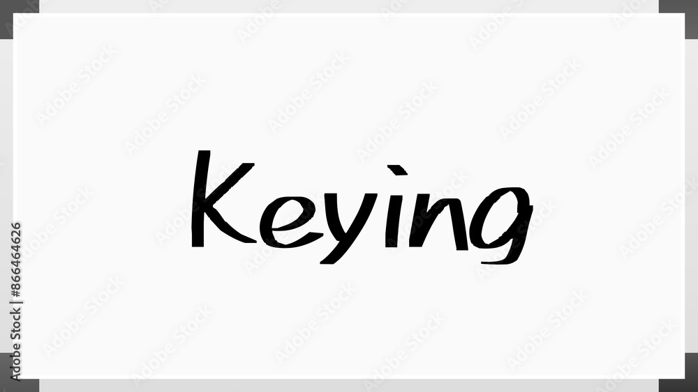 Keying のホワイトボード風イラスト Keying のホワイトボード風イラスト
