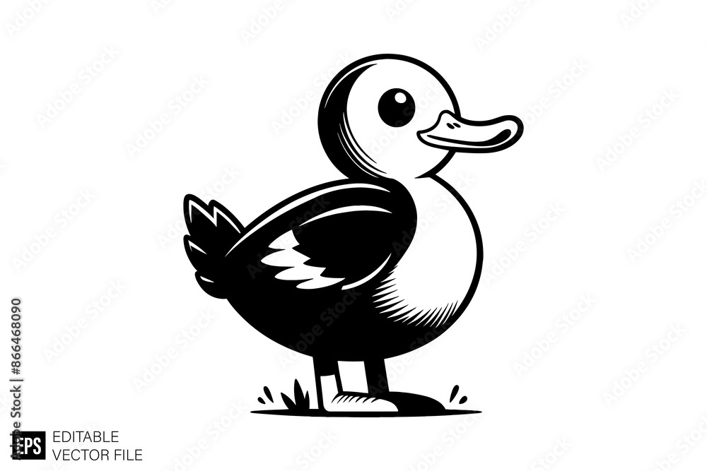 Obraz premium Illustration of duck vector design 