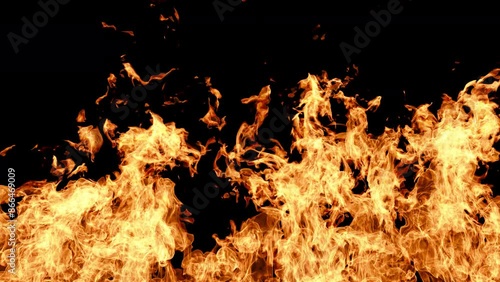 flame wall background. flames of a fire. fire wall background. inferno on black background. screen of burning flames