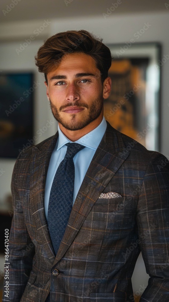 Spanish man with a suit and tie, looking professional Spanish man with a suit and tie, looking professional