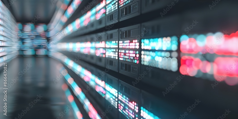 Fototapeta premium Diverse digital media background for web streaming TV technology. Concept Web Streaming TV, Digital Media, Diverse Background, Technology, TV Technology