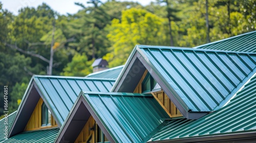 Wallpaper Mural Metal roof that is green Torontodigital.ca