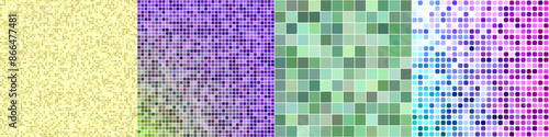 Abstract square mosaic pattern background collection