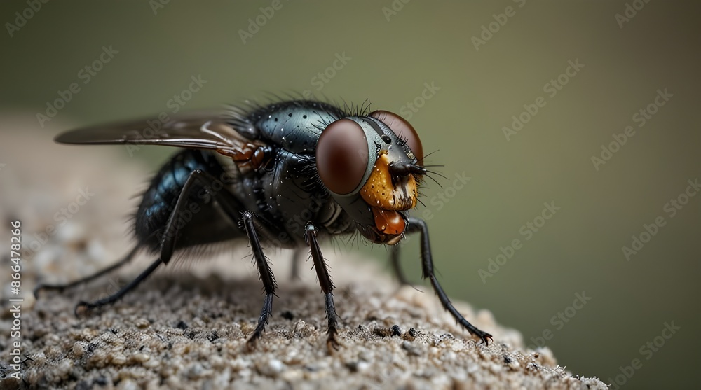 Housefly close up Macro shot The housefly is a fly.generative.ai Housefly close up Macro shot The housefly is a fly.generative.ai