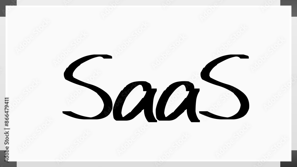SaaS のホワイトボード風イラスト SaaS のホワイトボード風イラスト