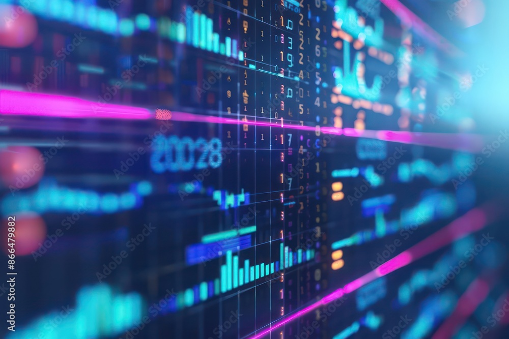 A conceptual image of accounting software with digital ledgers and financial dashboards, perfect for a banner with ample copy space A conceptual image of accounting software with digital ledgers and financial dashboards, perfect for a banner with ample copy space