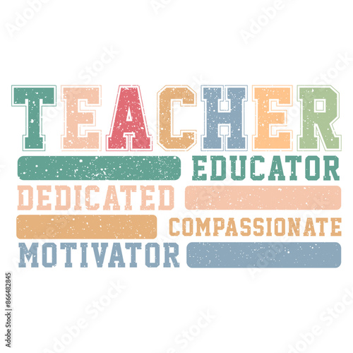Retro Teacher Quotes Leopard Design, Teacher groovy t-shirt design, teacher appreciation, teacher nutrition facts design