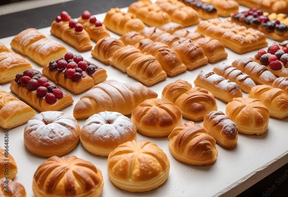 Delicious variety of fresh pastries in a bakery shop, chocolate, cream, jelly, butter, nuts, empty, berries, jam, confiture, coffe, ones, italian pastries Delicious variety of fresh pastries in a bakery shop, chocolate, cream, jelly, butter, nuts, empty, berries, jam, confiture, coffe, ones, italian pastries