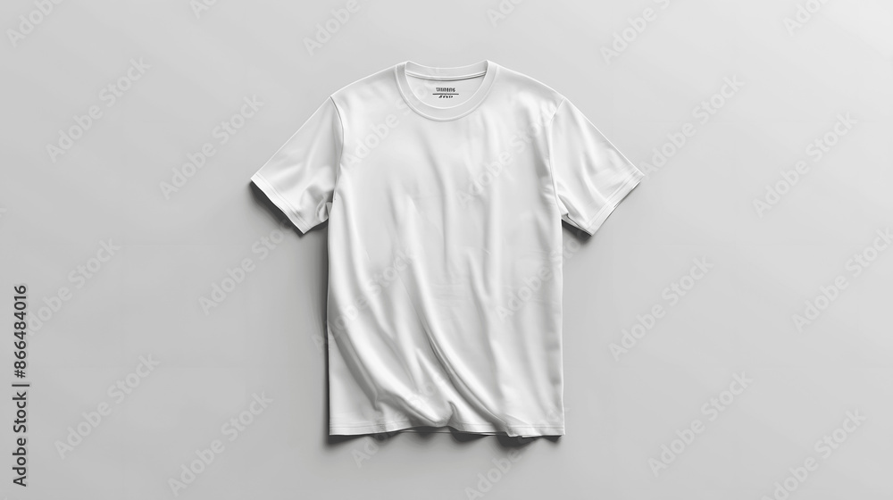 Blank white t-shirt mockup on plain background Blank white t-shirt mockup on plain background