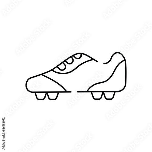 Soccer cleats vector icon