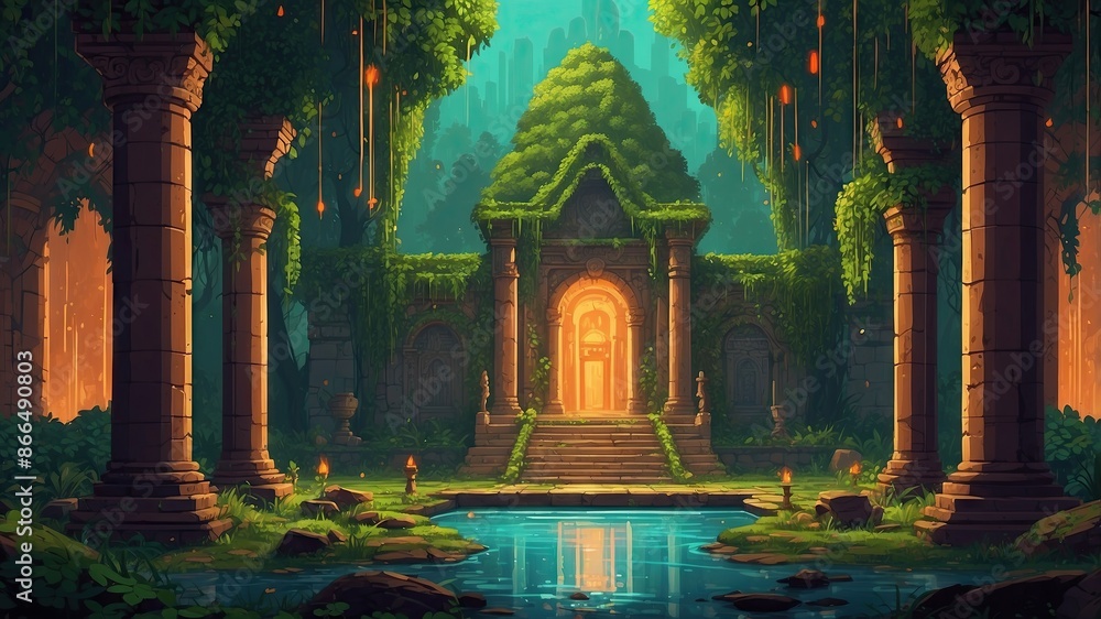 Fototapeta premium Game art antique world in exotics