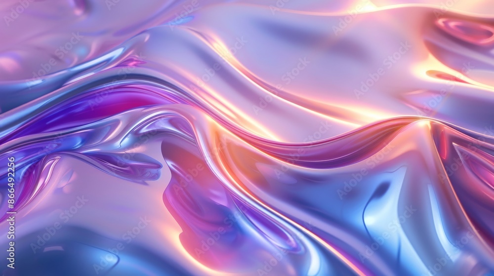 Abstract background of holographic iridescent liquid. Iridescent colors and texture. Colorful liquid, metallic and glossy, neon and pastel tones. Abstract background of holographic iridescent liquid. Iridescent colors and texture. Colorful liquid, metallic and glossy, neon and pastel tones.