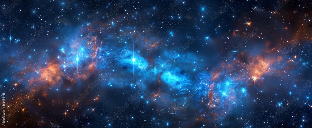 Stellar Constellation Background with Vivid Stars for Text Overlays Stellar Constellation Background with Vivid Stars for Text Overlays