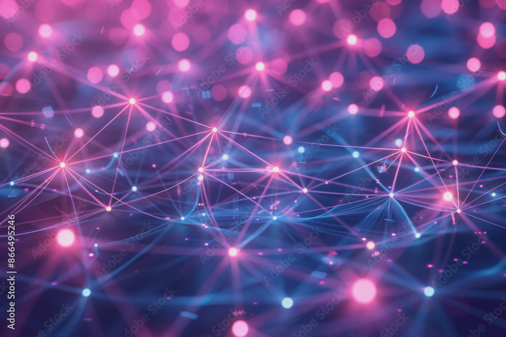 A beautiful Abstract digital technology background with network colorful connection lines. A beautiful Abstract digital technology background with network colorful connection lines.