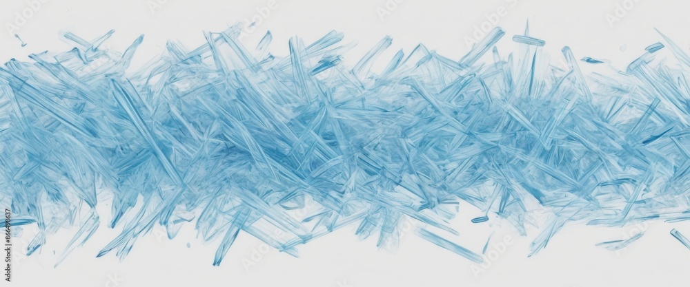 Obraz premium light blue pencil strokes A set of