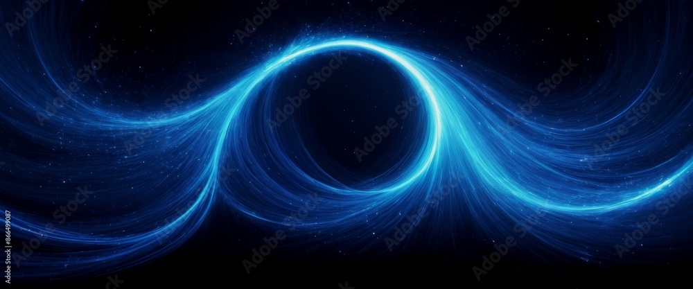 Abstract light lines of trails intense blue sparks bursting Abstract light lines of trails intense blue sparks bursting