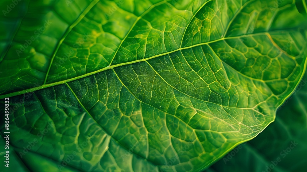 Green tropical plant close-up Green tropical plant close-up