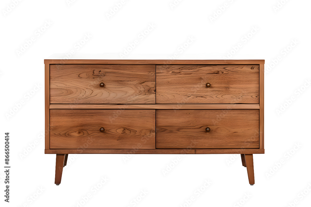 Wooden dresser isolated on transparent background Wooden dresser isolated on transparent background