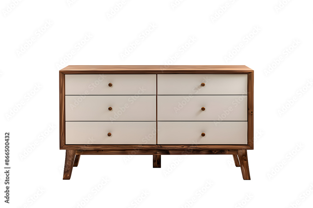 Wooden dresser isolated on transparent background Wooden dresser isolated on transparent background