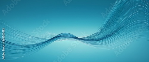 Abstract curved lines light visualization of sound waves ripplin photo