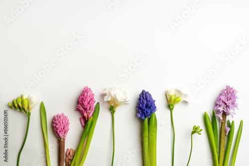 Wedding Invitation Elegance Floral Border. Spring Flower Frame.