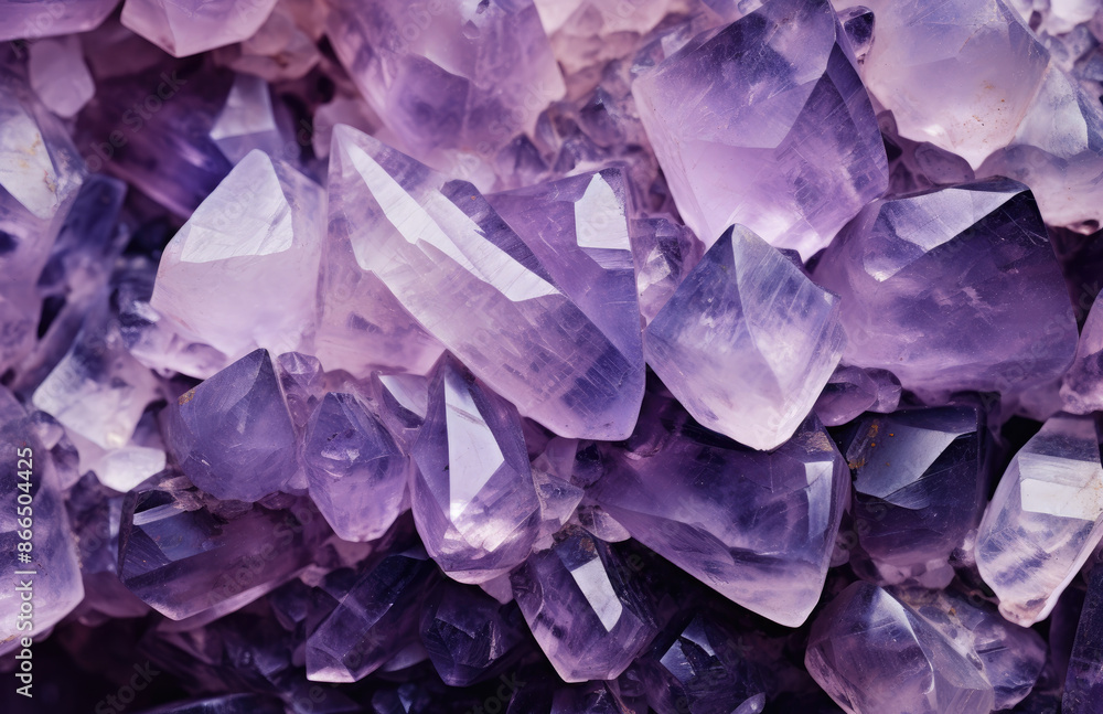 A close up of violet amethyst crystals, showcasing their intricate patterns and natural beauty. Created with Ai A close up of violet amethyst crystals, showcasing their intricate patterns and natural beauty. Created with Ai