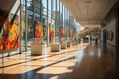 Obraz na płótnie Medellin, Colombia, the Medellin Museum of Modern Art (MAMM), with contemporary art., generative IA w salonie