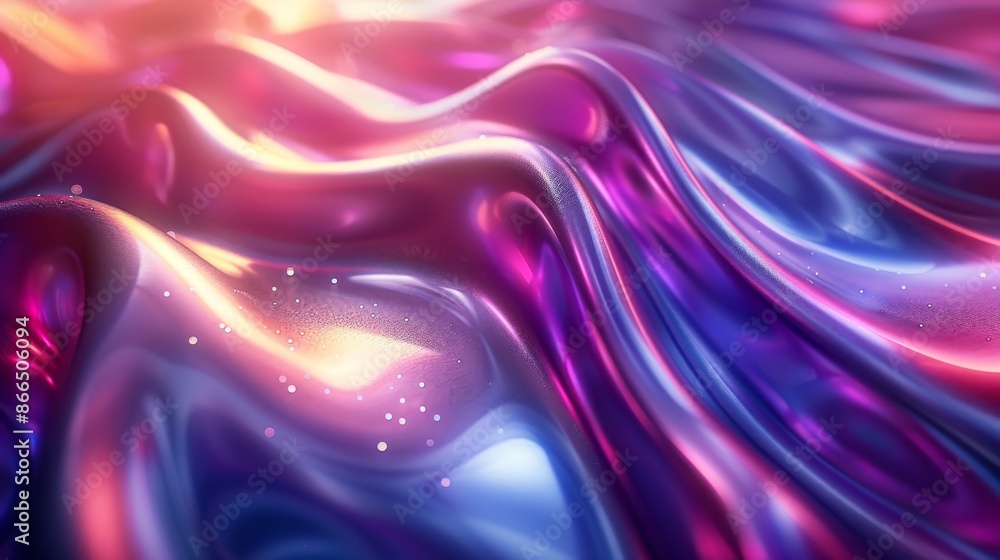 Abstract iridescent background texture with holographic colors and glow effect. Colorful liquid metal. Concept of art, design, technology, and future. Abstract iridescent background texture with holographic colors and glow effect. Colorful liquid metal. Concept of art, design, technology, and future.