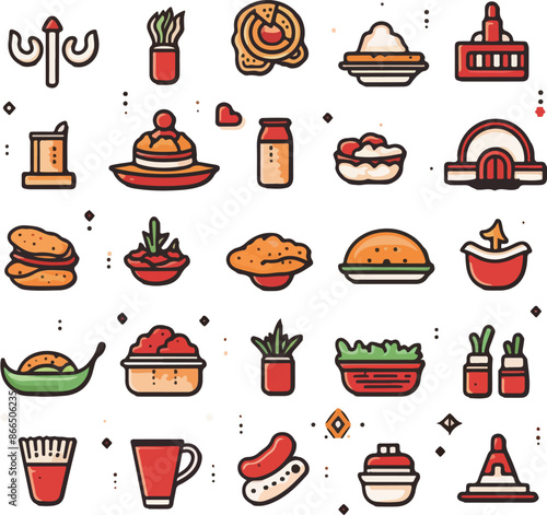 Cute Food and Drink Icons