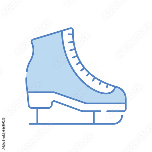 Ice skates vector icon