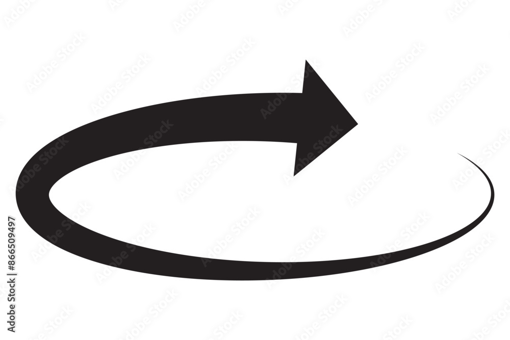 Long curved hand drawn arrow vector Long curved hand drawn arrow vector