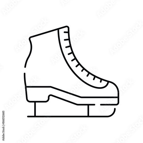Ice skates vector icon