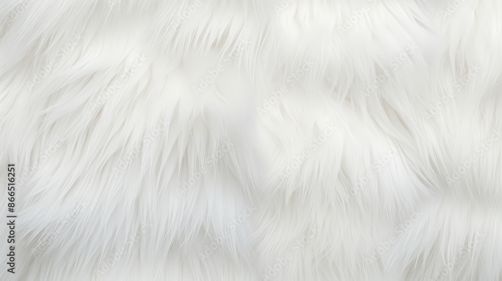 Obraz premium White Fur Texture Background