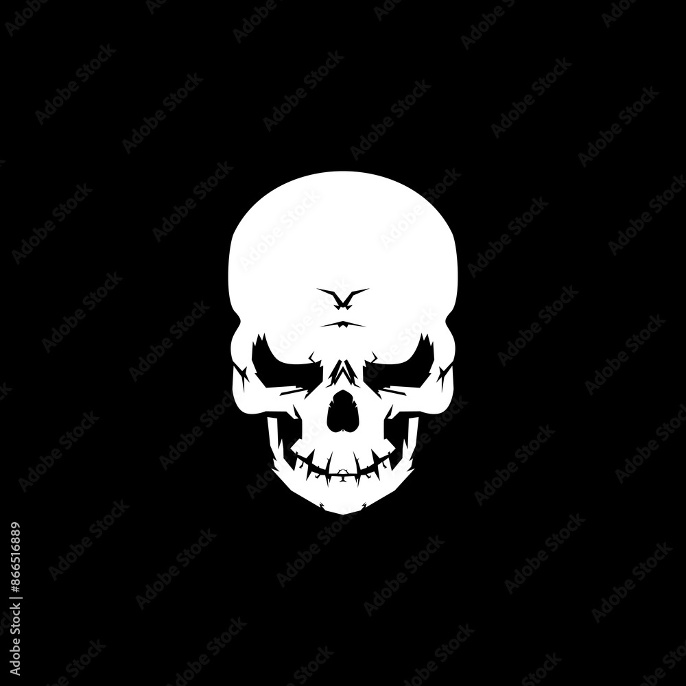 Logo tengkorak keren. Ilustrasi vektor tengkorak. Logo tengkorak keren. Ilustrasi vektor tengkorak.