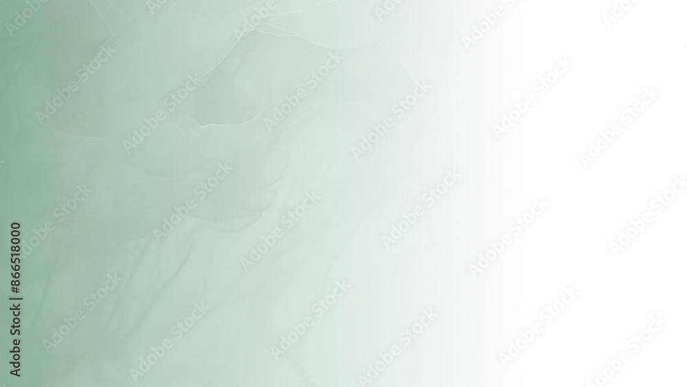 Fototapeta premium Green to white wallpaper. Elegant gradient Background fading from Green to White. Green Abstract background Flowing White from Right to Left. features a captivating display of vibrancy. Copy Space