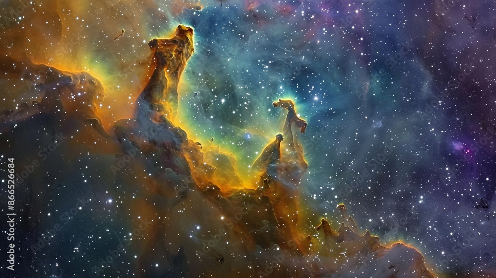 The beauty of nebulae, with their colorful clouds of gas and dust, showcases the artistry of the cosmos and the birthplace of stars. The beauty of nebulae, with their colorful clouds of gas and dust, showcases the artistry of the cosmos and the birthplace of stars.