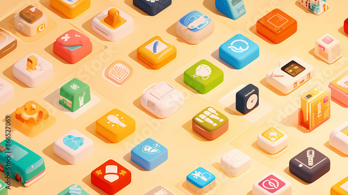 set of icons