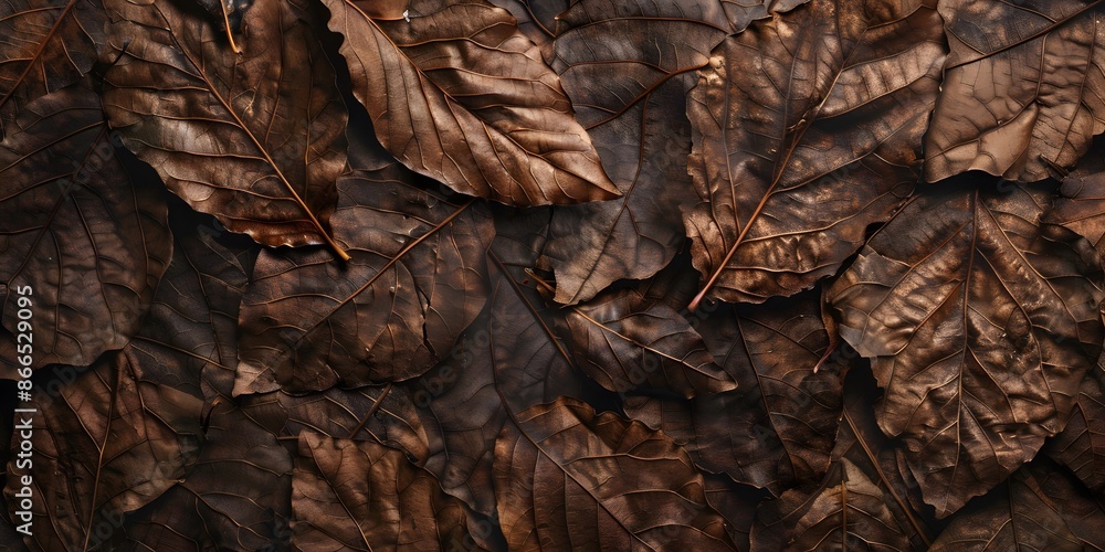 dry brown tree leaves texture close up background dry brown tree leaves texture close up background
