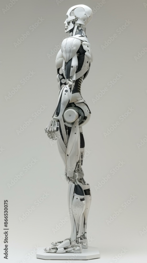 Futuristic Robot Sculpture on Display | Art Installation Futuristic Robot Sculpture on Display | Art Installation